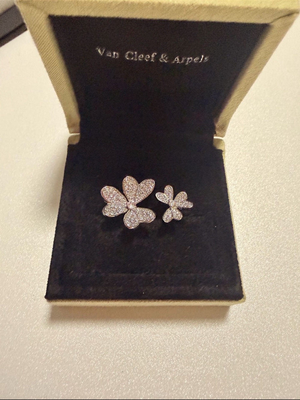 Van Cleef Style Double Clover Ring